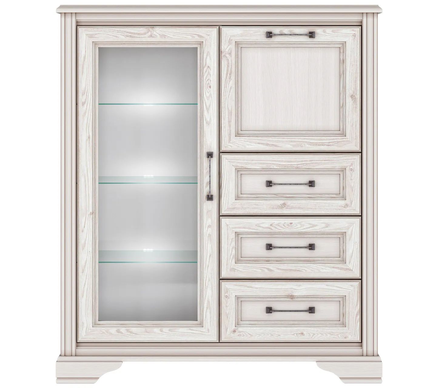 

Комод-тумба / Витрина низкая Stylius KOM1W1B3S (Лиственница сибирская), Stylius KOM1W1B3S