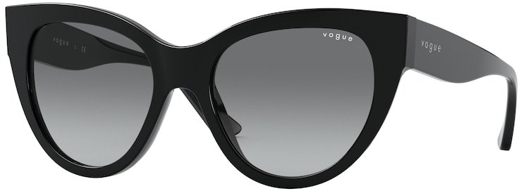 

Солнцезащитные очки женские VOGUE 0VO5339S / 52 W44/11, черный, 0VO5339S / 52 W44/11