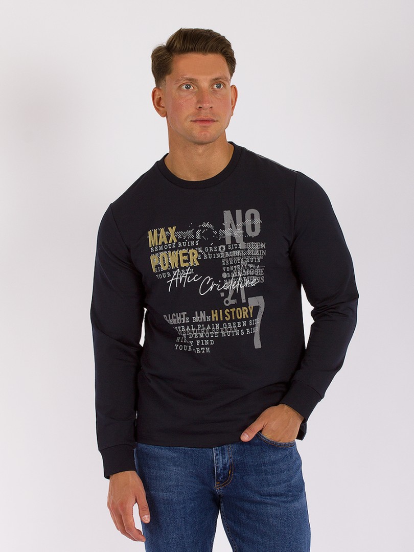 Лонгслив мужской MCL GD60700338 синий XL