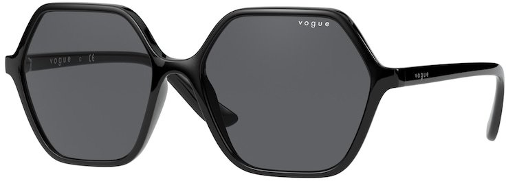 

Солнцезащитные очки женские VOGUE 0VO5361S / 55 W44/87, черный, 0VO5361S / 55 W44/87