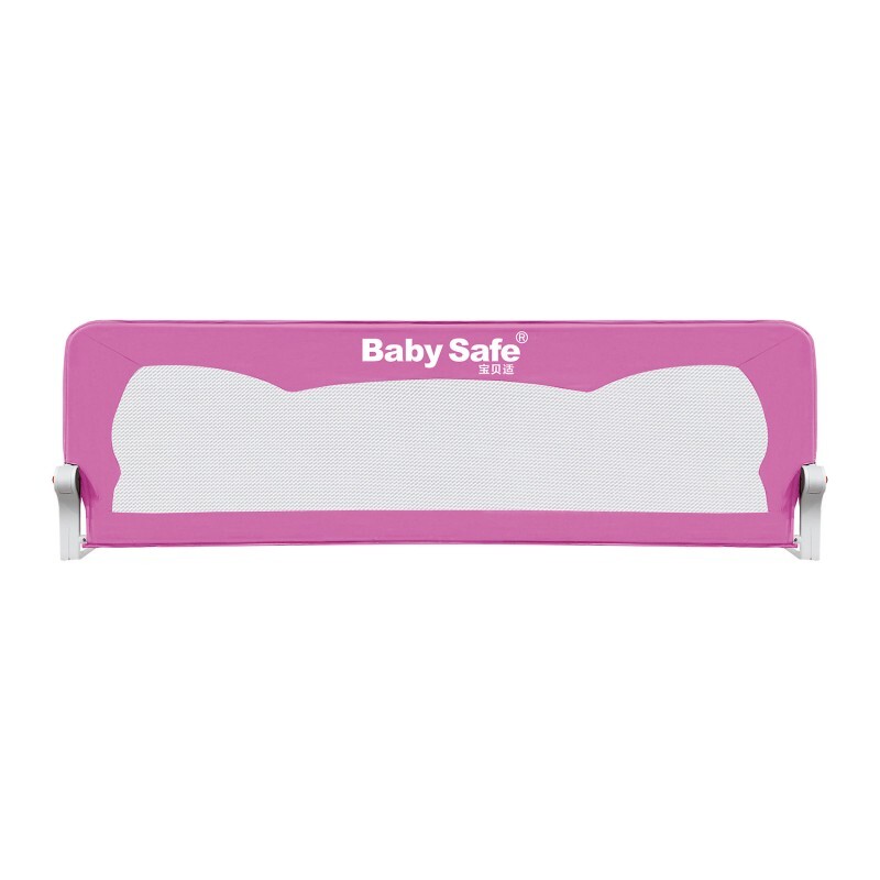 

Барьер безопасности для кроватки Baby Safe Ушки , 150x42 см, светло-пурпурный