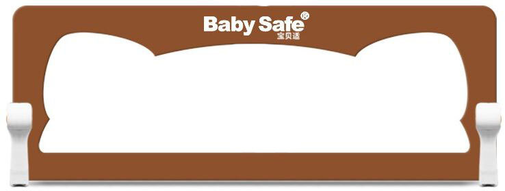 Барьер безопасности для кроватки Baby Safe Ушки 120x42 см коричневый 3705₽