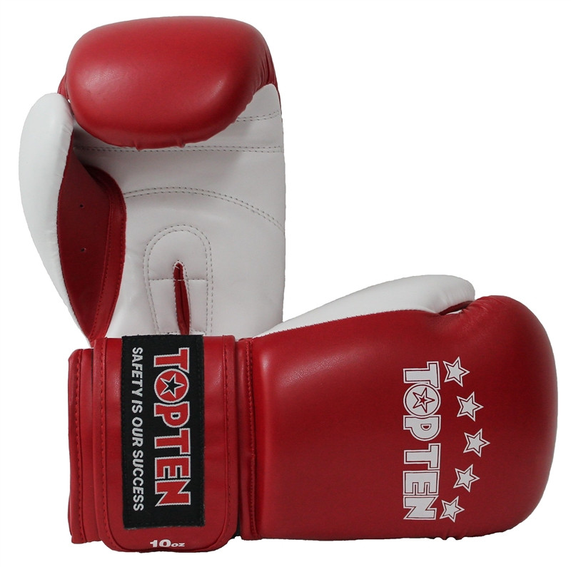 фото Top ten top ten боксерские тренировочные перчатки красные nb ii