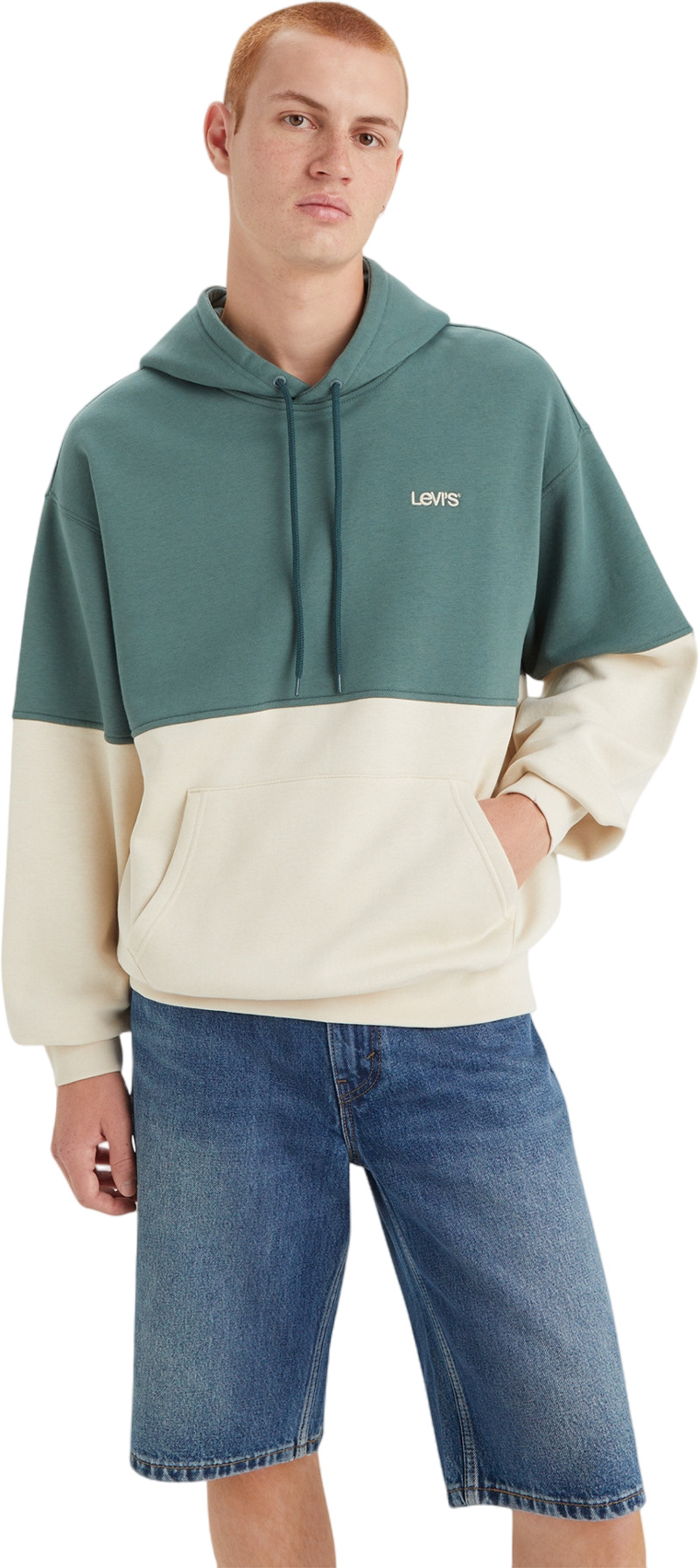 

Худи мужское LEVIS LEVIS BLOCKED HOODIE NEUTRALS зеленое S, Зеленый, LEVIS BLOCKED HOODIE NEUTRALS