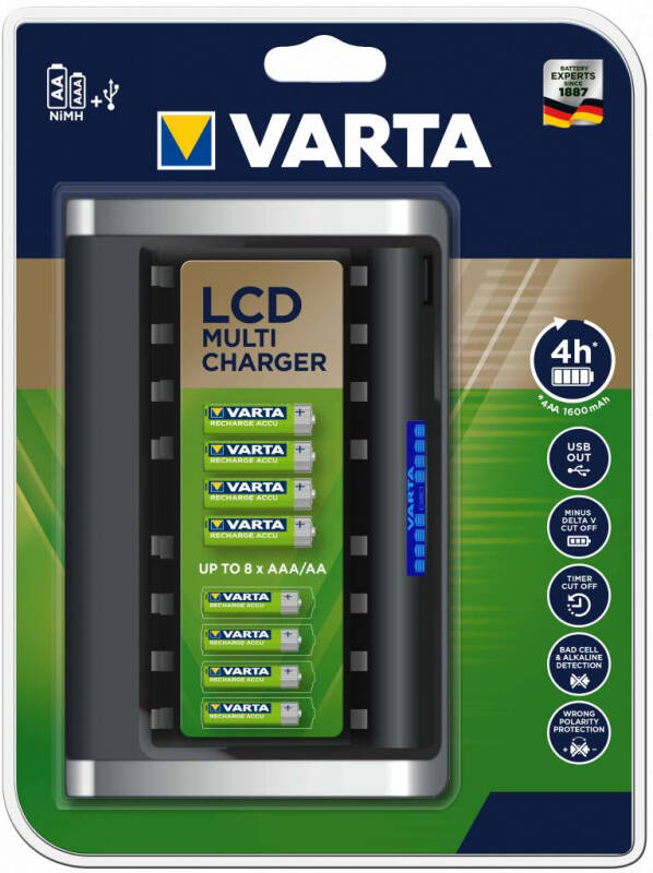 Зарядное устройство VARTA LCD Multi Charger