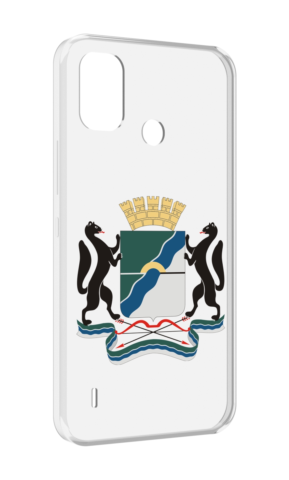 

Чехол MyPads герб-новосибирская-область для Itel A48, Прозрачный, Tocco