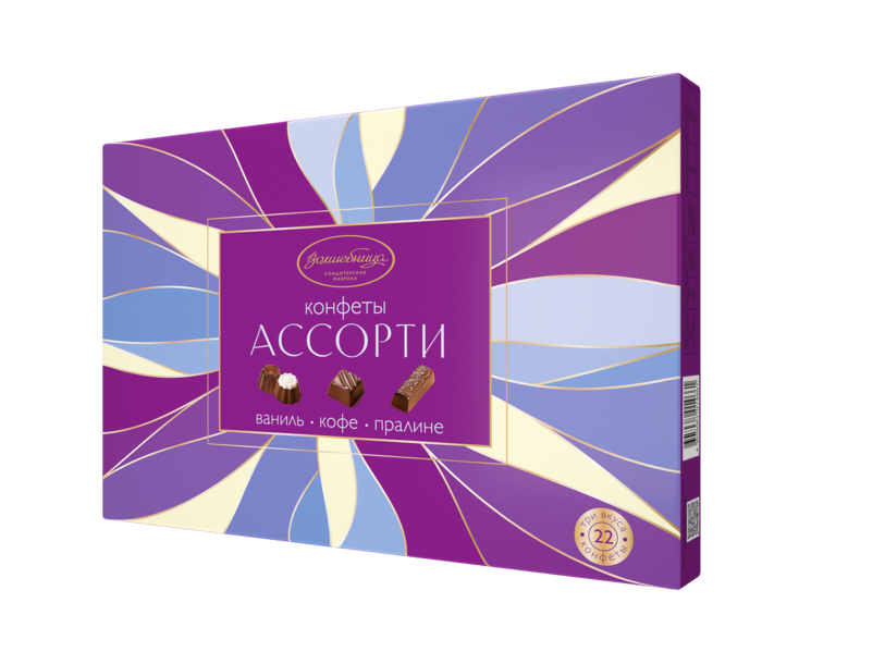 

"Волшебница" Конфеты "Ассорти" (фиолетовое), 200г