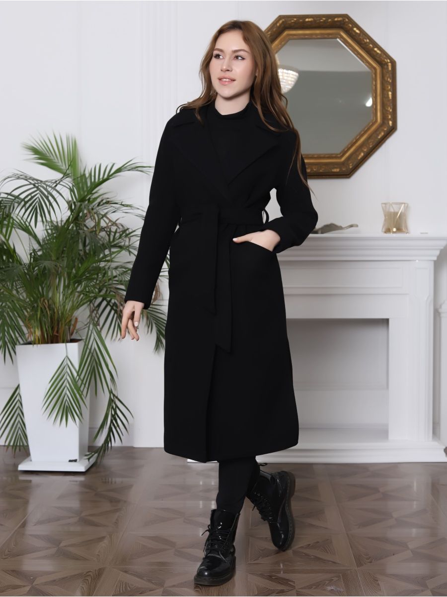 

Пальто женское Louren Wilton 444-N черное 46 RU, Черный, 444-N