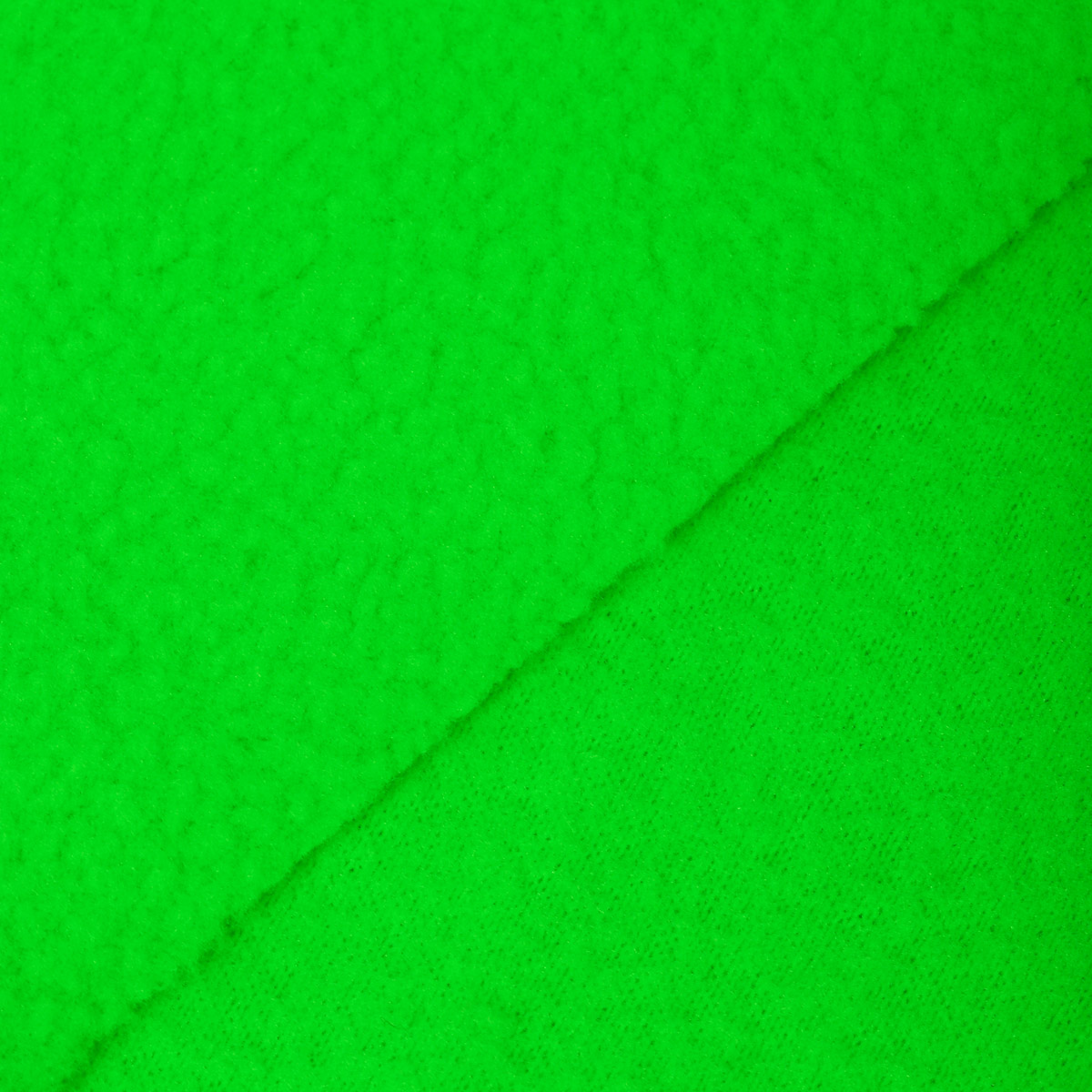 Ткань флис 2-х сторонний TBY-0059-333 190 г/м? 100% ПЭ шир.150см  цв.F333 неон зеленый 2м