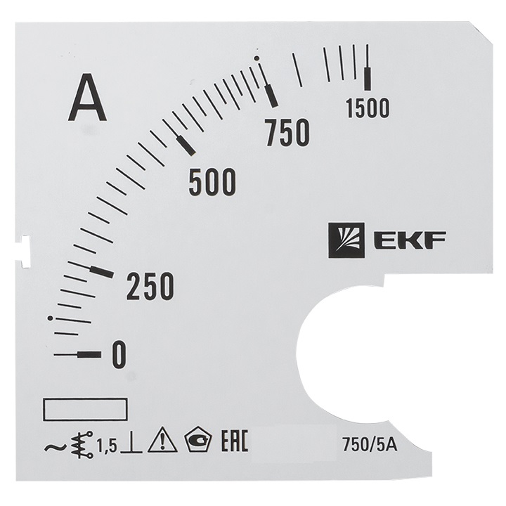 

Шкала сменная для A721 750/5А-1,5 EKF PROxima