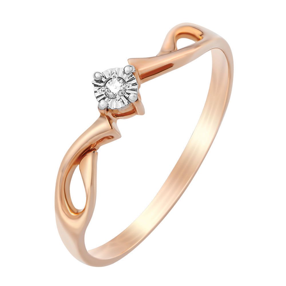

Кольцо из красного золота с бриллиантом р.  585Gold 101006003, 101006003