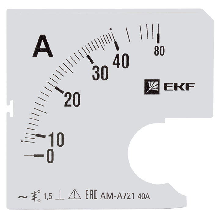 

Шкала сменная для A721 40/5А-1,5 EKF PROxima