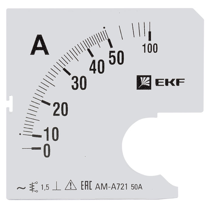 Шкала сменная для A721 50/5А-1,5 EKF PROxima