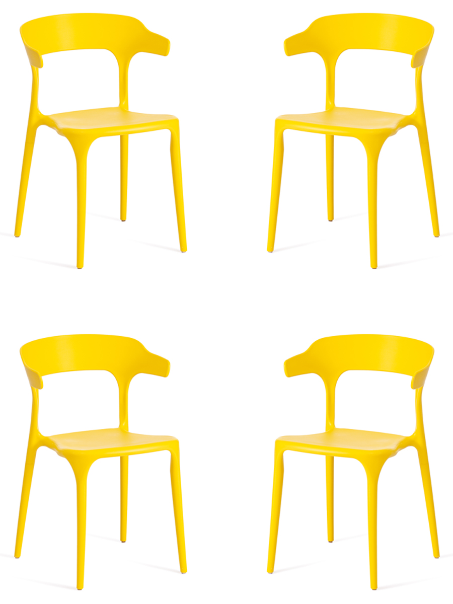 

Комплект стульев 4 шт. TetChair TON (mod. PC36), желтый, TON (mod. PC36)