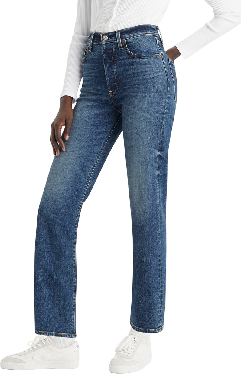 

Джинсы женские Levi's RIBCAGE STRAIGHT ANKLE DARK INDIGO - WORN IN синие 27/27, Синий, RIBCAGE STRAIGHT ANKLE DARK INDIGO - WORN IN
