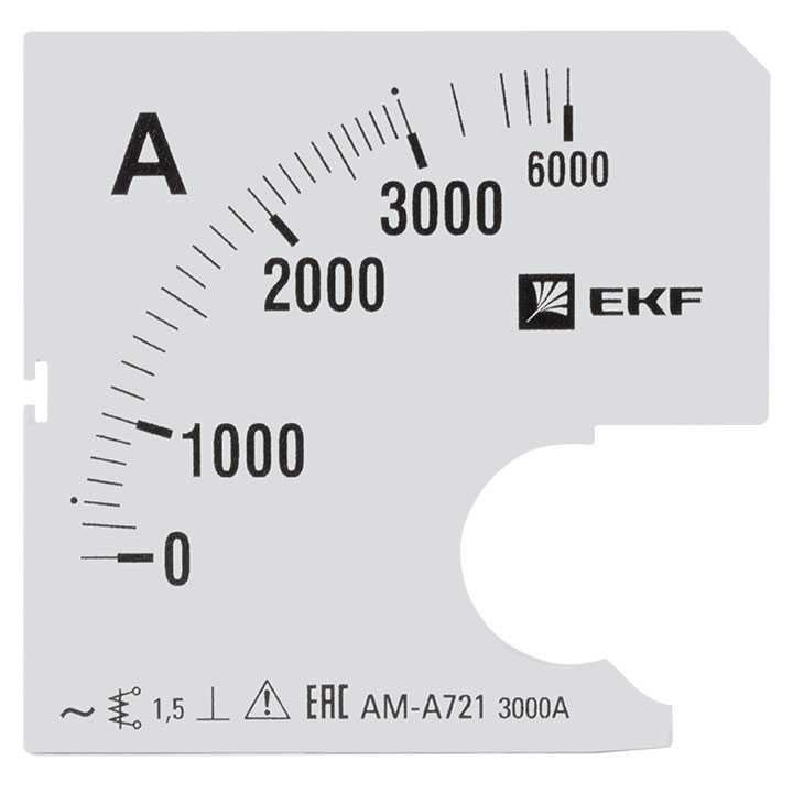

Шкала сменная для A721 3000/5А-1,5 EKF PROxima
