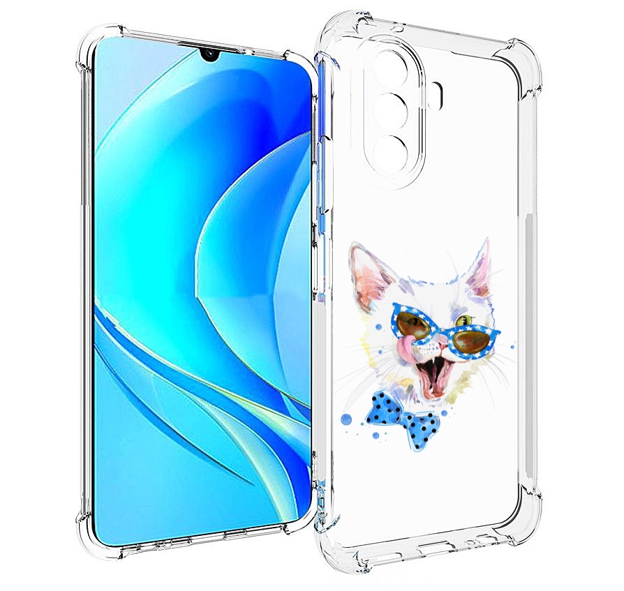 

Чехол MyPads белый кот для Huawei Nova Y70 / Nova Y70 Plus (MGA-LX9N) / Huawei Enjoy 50, Прозрачный, Tocco