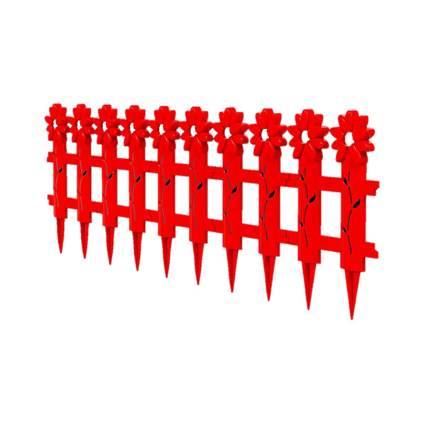 Забор Красный Ромашка (Альт), L=130 см, Н=41