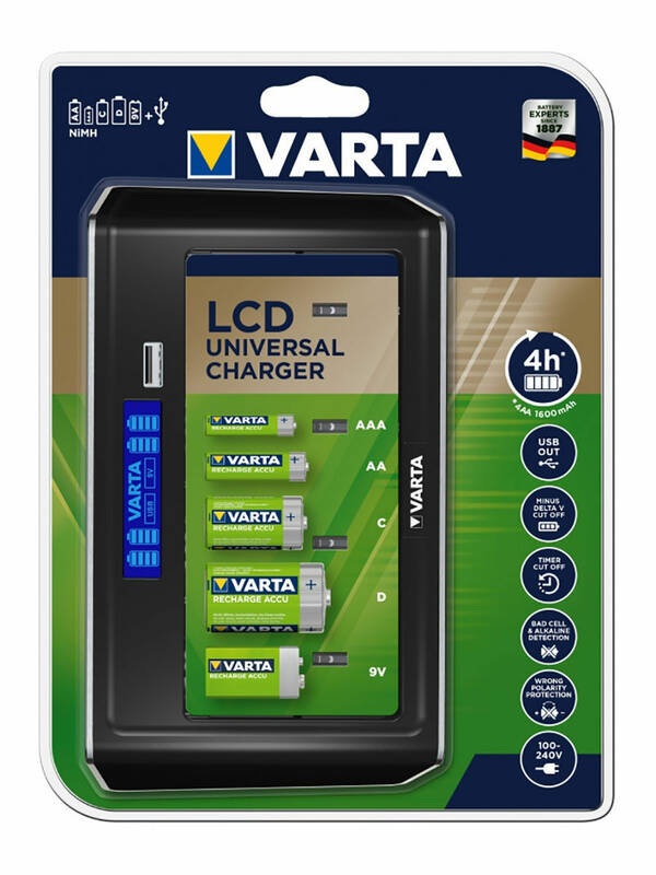 Зарядное устройство VARTA LCD Universal Charger