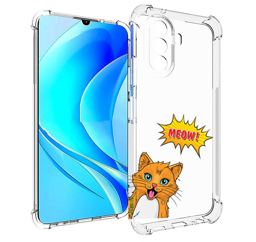 

Чехол MyPads кот-мяу детский для Huawei Nova Y70 / Nova Y70 Plus (MGA-LX9N), Прозрачный, Tocco