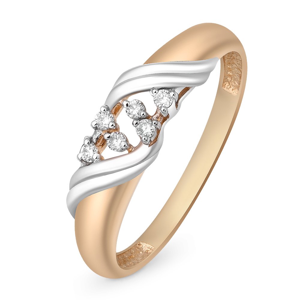 

Кольцо из красного золота с бриллиантом р. , 585Gold 101011498, 101011498