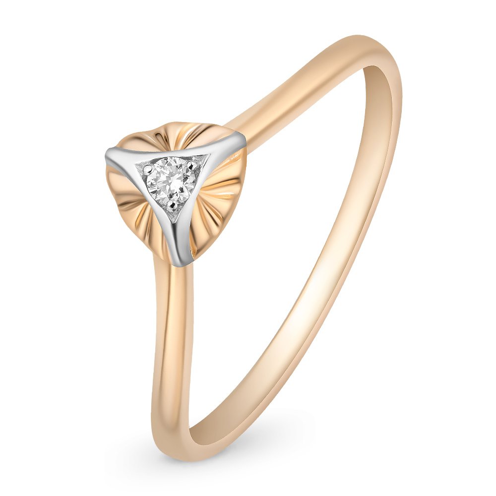 

Кольцо из красного золота с бриллиантом р. , 585Gold 101011558, 101011558