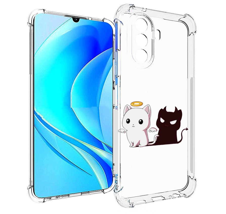 

Чехол MyPads котик-с-злой-тенью для Huawei Nova Y70 / Nova Y70 Plus (MGA-LX9N), Прозрачный, Tocco