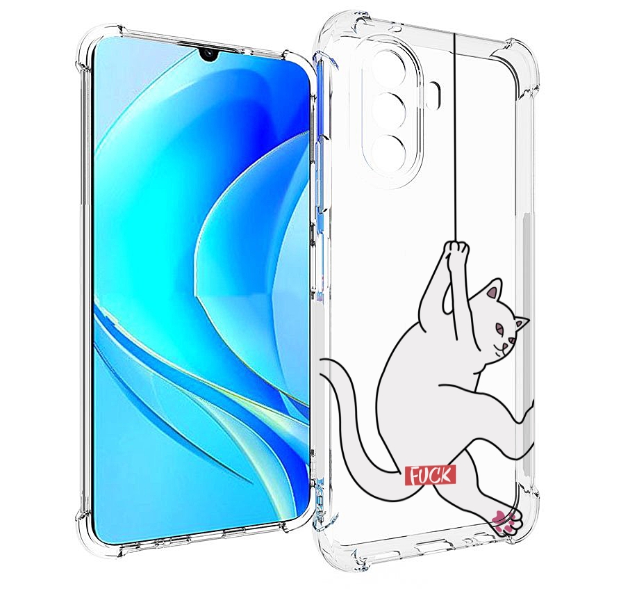 

Чехол MyPads котяра-на-веревке для Huawei Nova Y70 / Nova Y70 Plus (MGA-LX9N), Прозрачный, Tocco