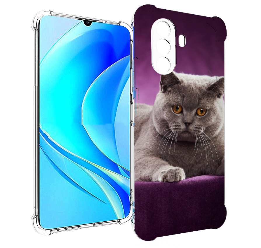 

Чехол MyPads кошка британская короткая для Huawei Nova Y70 / Nova Y70 Plus (MGA-LX9N), Прозрачный, Tocco