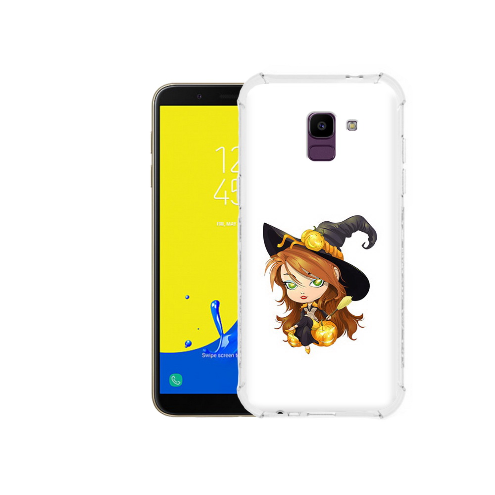 

Чехол MyPads Tocco для Samsung Galaxy J6 (2018) Ведьмочка, Прозрачный, Tocco