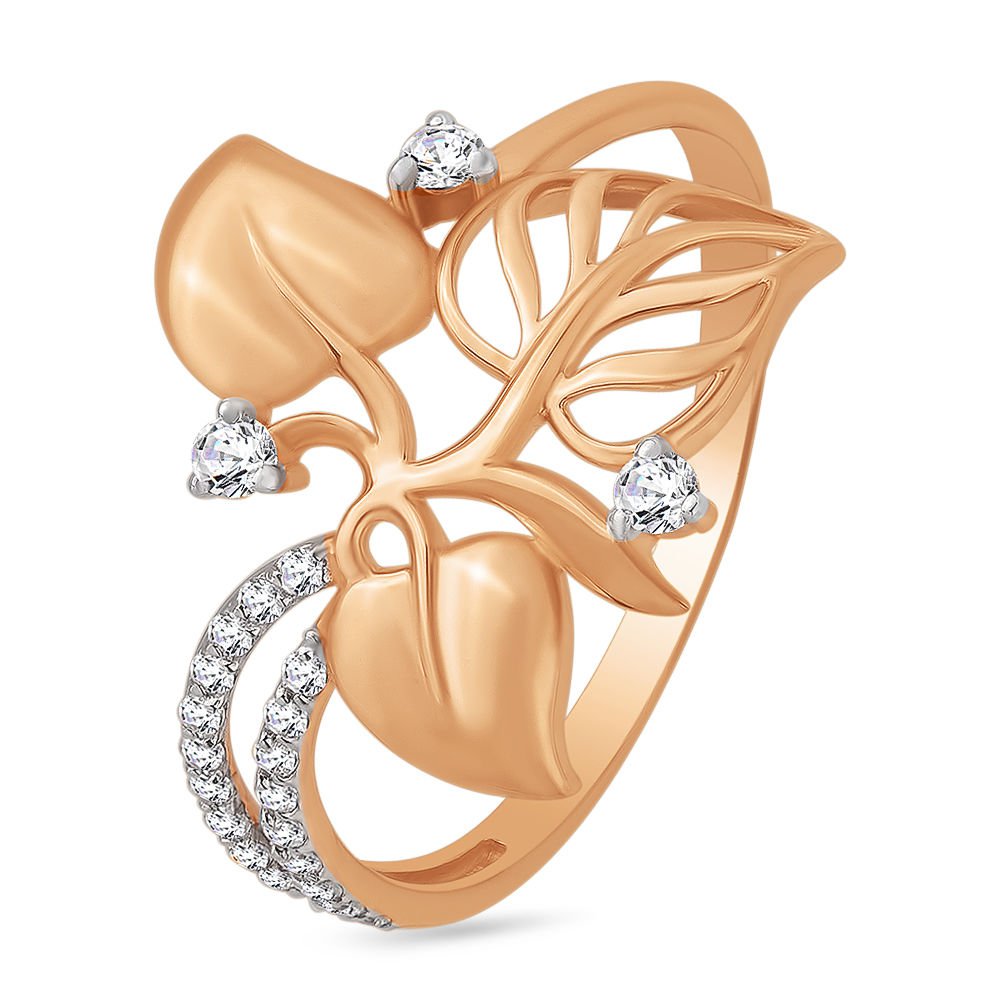 

Кольцо из красного золота с фианитом р. 17,5 585Gold 301009536, 301009536