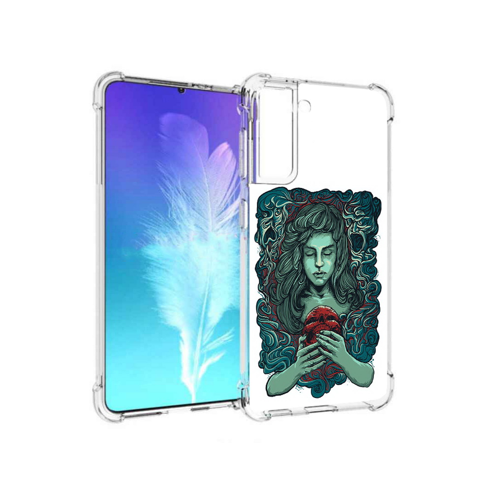 

Чехол MyPads Tocco для Samsung Galaxy S21 спящая девушка (PT157088.510.619), Прозрачный, Tocco