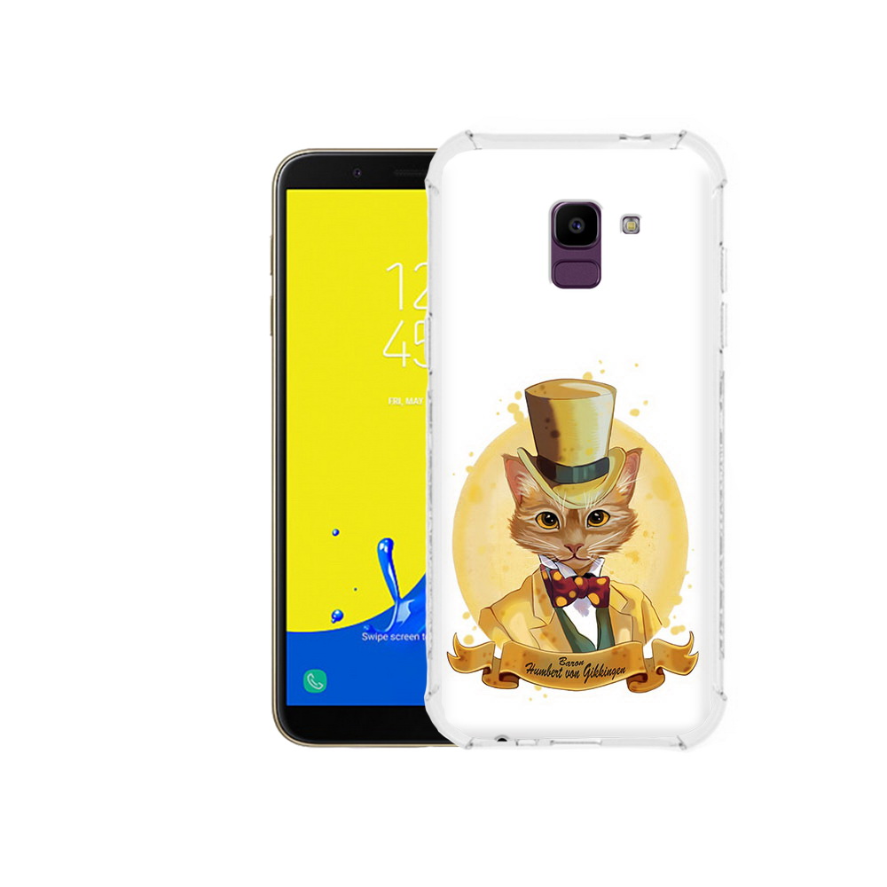 

Чехол MyPads Tocco для Samsung Galaxy J6 (2018) кот юрист, Прозрачный, Tocco