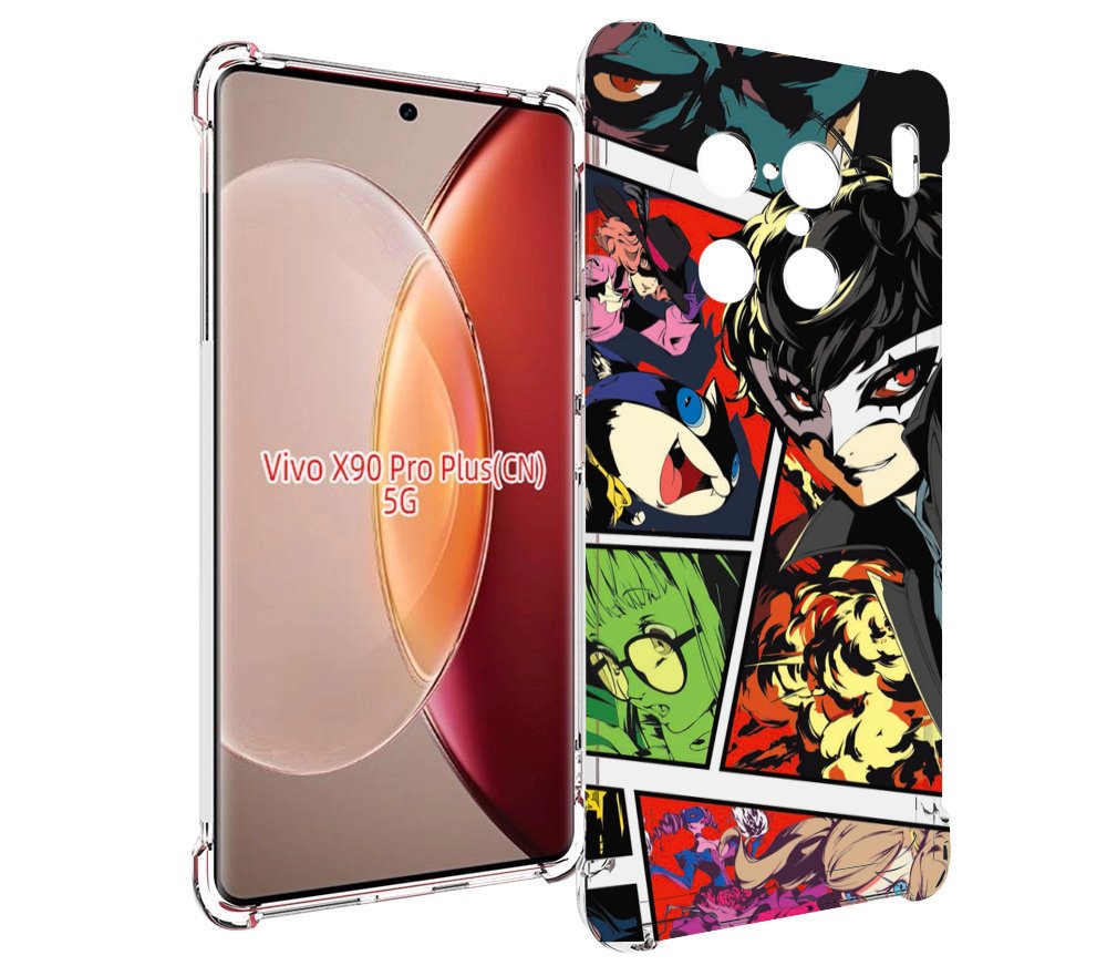 

Чехол MyPads Persona 5 art для Vivo X90 Pro Plus, Прозрачный, Tocco