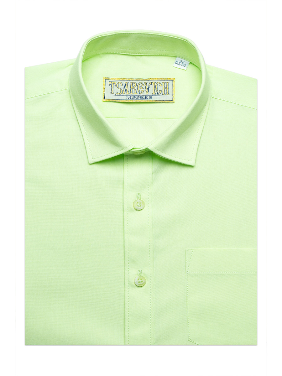 Рубашка детская Tsarevich Lime, цвет салатовый, размер 164