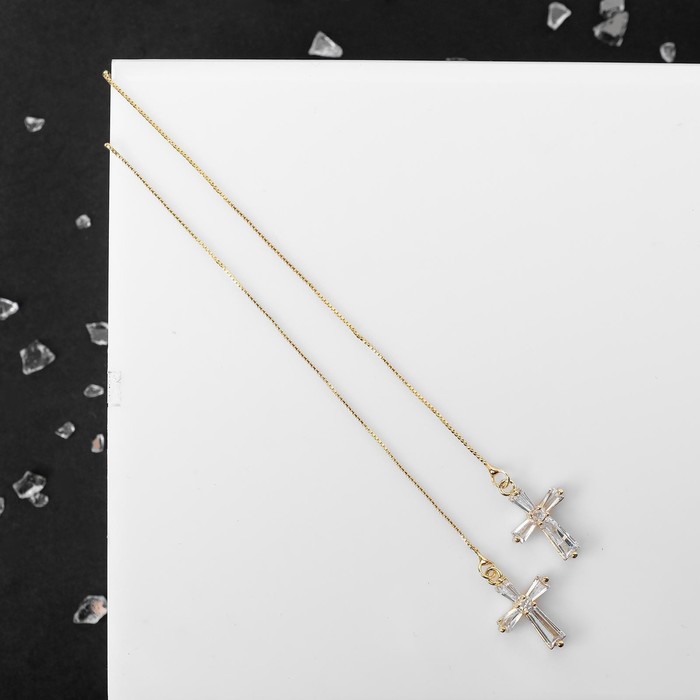 

Серьги из бижутерного сплава Queen Fair, стекло