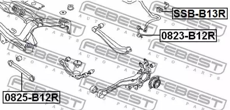 

Ssb-b13r_втулка стабилизатора заднего d15 subaru legasy 98-03