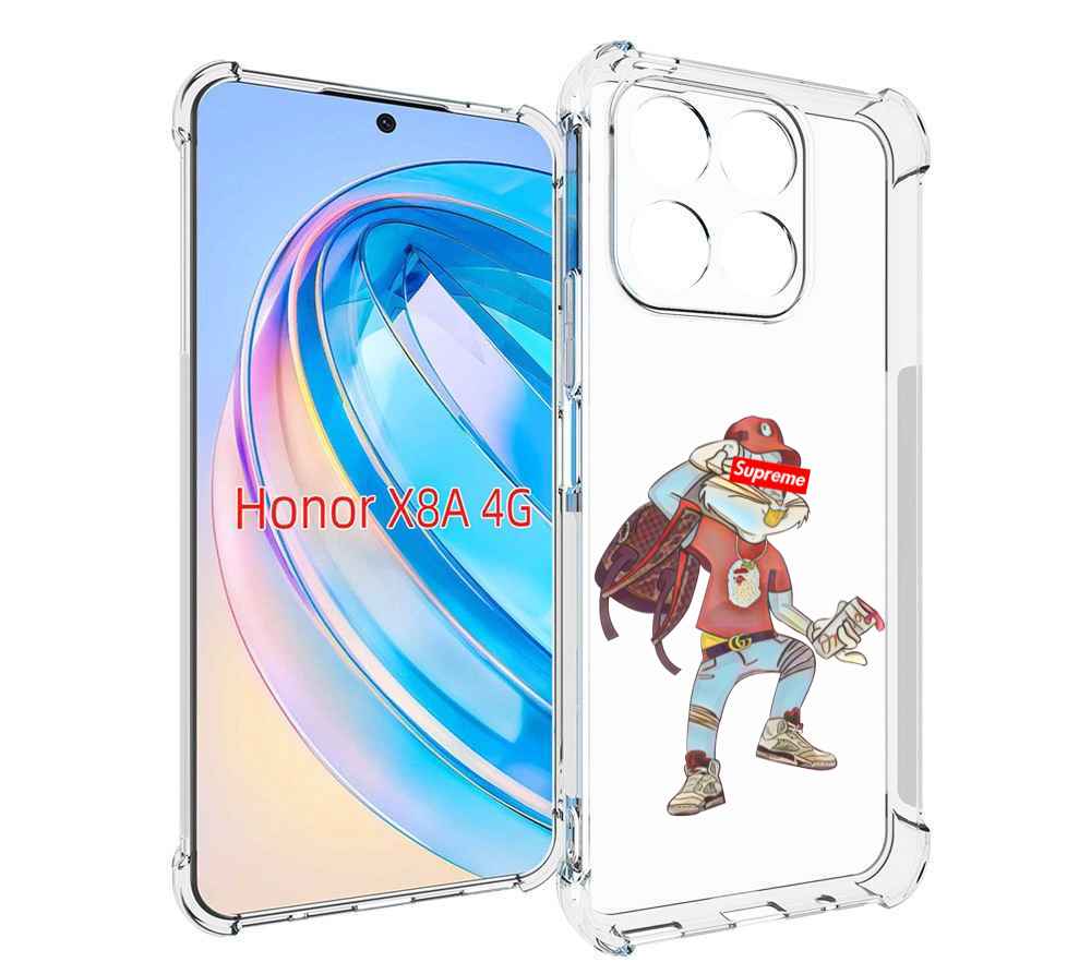 

Чехол MyPads моднявый-заяц детский для Honor X8a, Tocco
