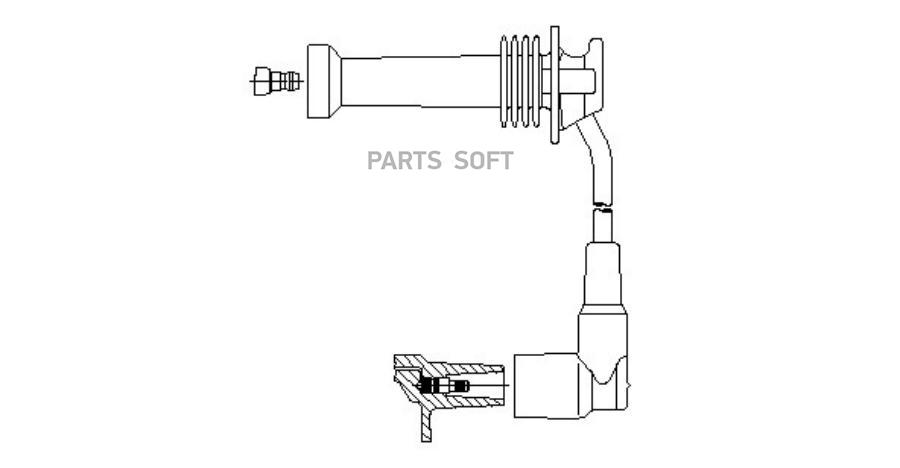 

Br-8a17/15_провод высоковольтный4-й цилиндр ford fiesta/focus/fusion, mazda 2/6 1.25-1.6