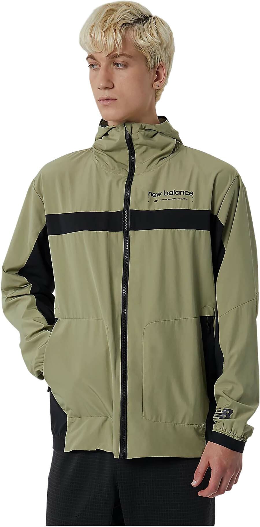 

Ветровка мужская New Balance MJ21044-OLF зеленая L, MJ21044-OLF