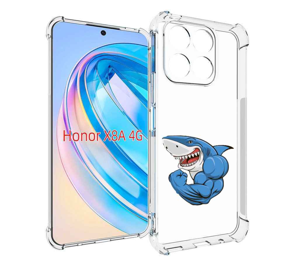 

Чехол MyPads накаченная акула для Honor X8a, Tocco