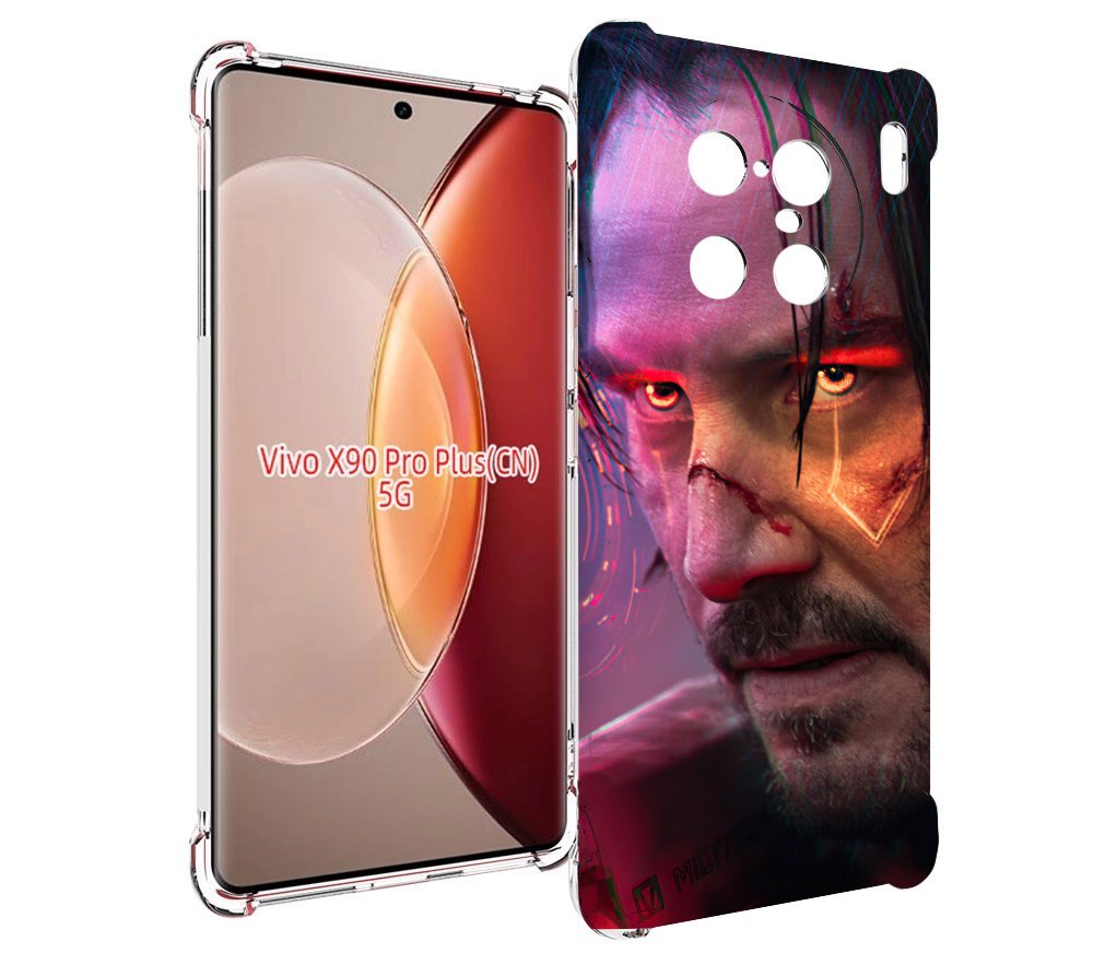 

Чехол MyPads cyberpunk 2077 Джонни Сильверхенд для Vivo X90 Pro Plus, Прозрачный, Tocco