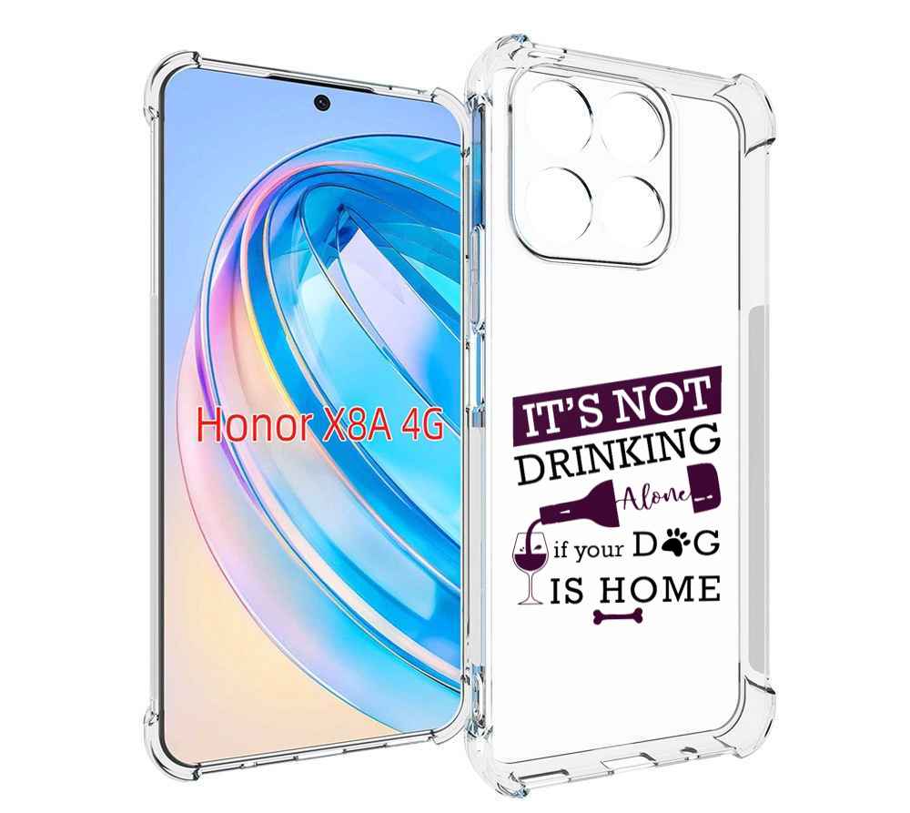 

Чехол MyPads не-пей-один-дома для Honor X8a, Tocco