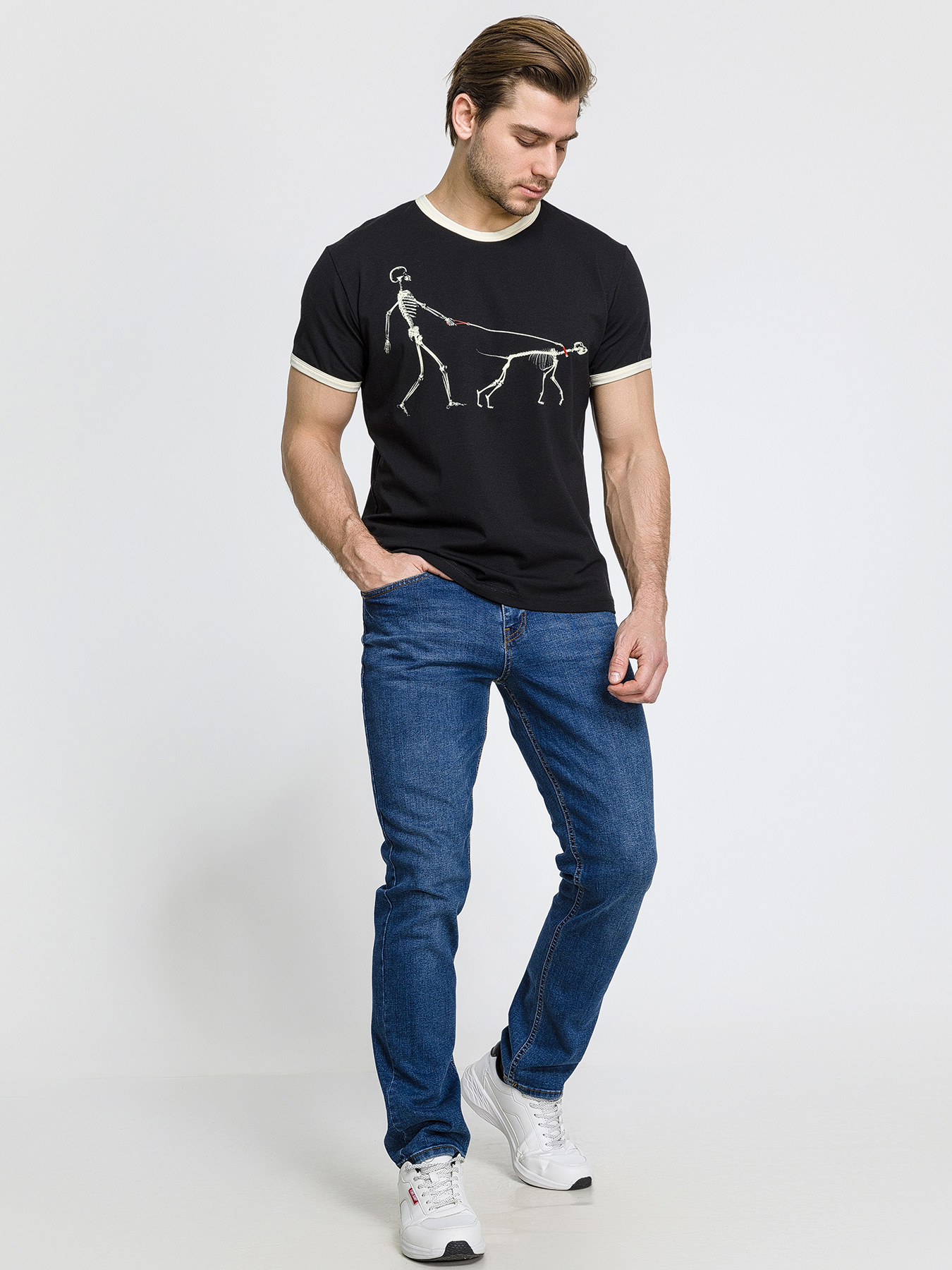 Футболка мужская Fra'n'co 010529m-EP черная 2XL