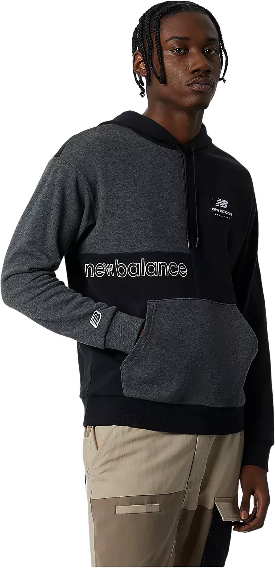 

Худи мужское New Balance MT21551-BK черное XL, MT21551-BK