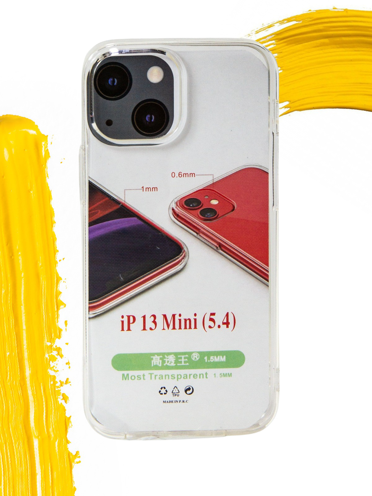 

Чехол для Apple iPhone 13 Mini, прозрачный, Silicone case