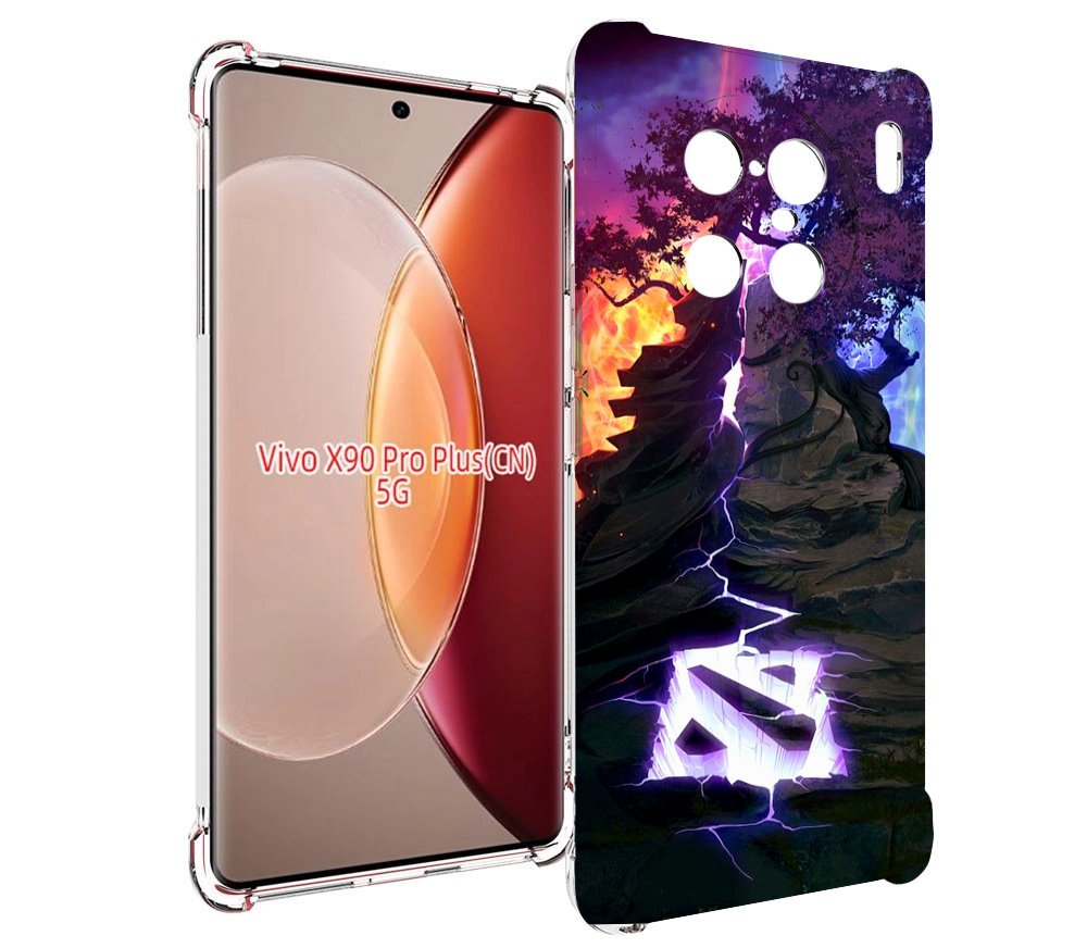 

Чехол MyPads dota 2 логотип для Vivo X90 Pro Plus, Прозрачный, Tocco