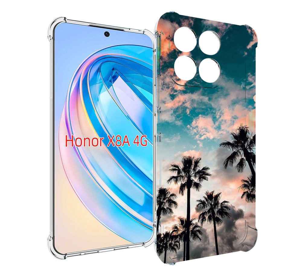 

Чехол MyPads небо-с-пальмами для Honor X8a, Tocco