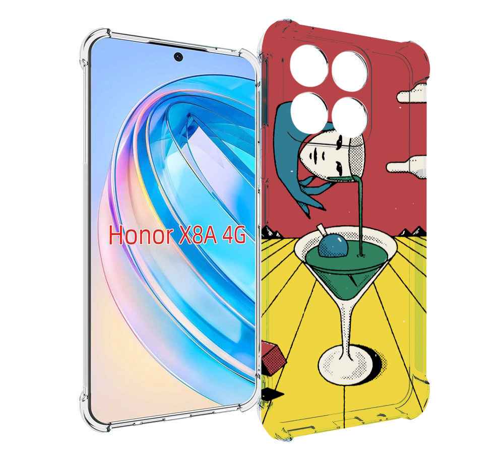 

Чехол MyPads необычный напиток для Honor X8a, Tocco