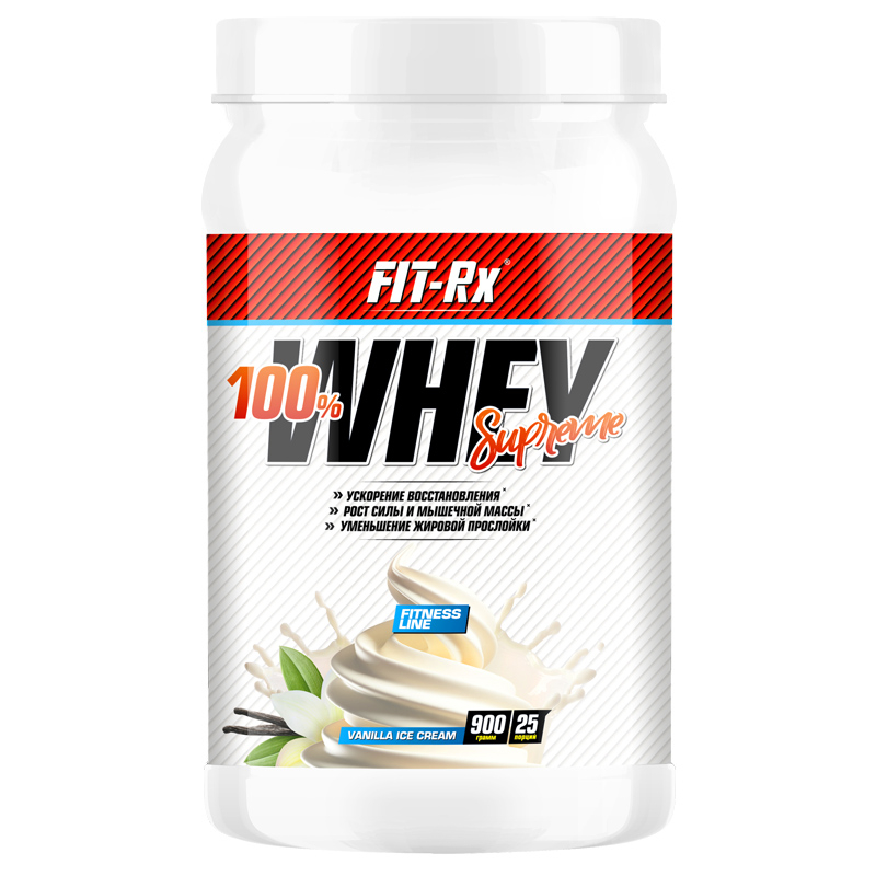 фото Протеин fit-rx 100% whey supreme 900 г - пломбир